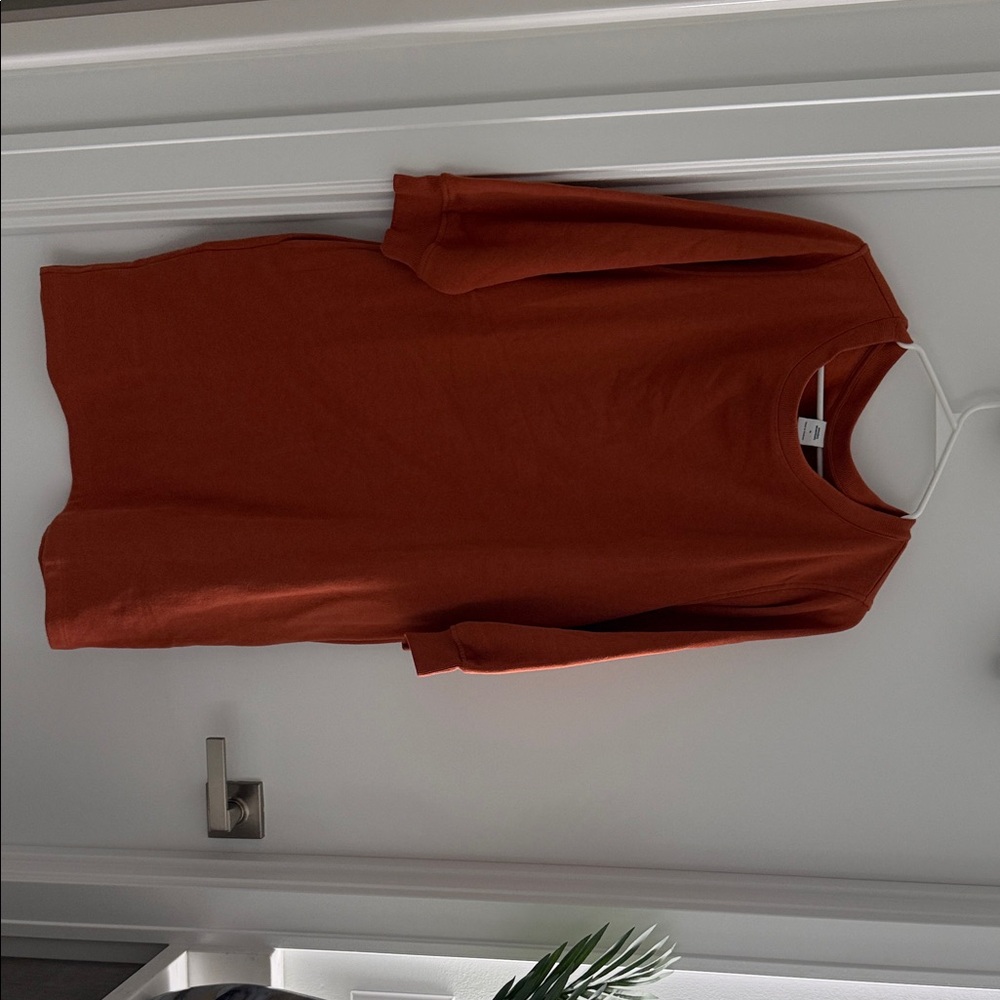 Amazon Essentials Women's Dress in Rust Orange